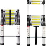 5m 16. 5ft chelle extensible tlescopique pliable extension escabeau aluminium heavy duty loft chelles ...