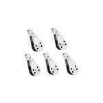 5pcs cble en acier inoxydable grue poulie poulie levage grue pivotante crochet poulie simple poulie ...
