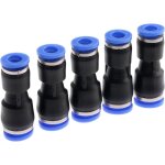 5pcs connecteurs pneumatiques fixations pneumatique push dans droites r�ducteur raccords de fixation ...