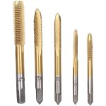 5pcs embout de taraudage, m3 m - 4 m5 m6 m8, ensemble de foret, taraud, fraisage, outil de taraudage ...