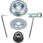 5pcs kit ecrou tete debroussailleuse pour stihl tondeuse � gazon, plaque de lame en m�tal de bo�te de ...