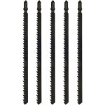 5pcs lames de scie sauteuse t744d 180 mm - accessoire professionnel compatible avec bosch, metabo, scie ...