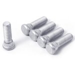 5pcs m12x1, 5 goujons de roue 48mm long boulons de cosse en acier accessoires voiture compatibles toyota ...
