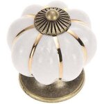 5pcs potiron poign�e bouton armoire meubles bouton poign�e porte meubles boutons c�ramique porcelaine ...