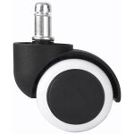 5pcs roulette pour chaise de bureau, roulettes pour sols durs universelles remplacement roulette fauteuil ...