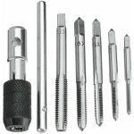 5pcs tarauds � goujure droite � main m�trique assortiment m3 m4 m5 m6 m8 avec 1pc cl� r�glable, ensemble ...