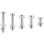 5pi�ces s�ries vis m2, xu, 5 kit complet de rondelles d'�crou boulon platine tourne - disque stylet � ...
