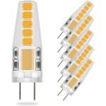 5x ampoules g4 led blanc chaud, 36mm x 9mm plus proche de la taille traditionnelle, 3w led equivalent ...