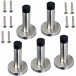 Aougo - 5x butes de porte, arrts de porte en inox, avec caoutchouc, scurit pour doigts de lenfant ...