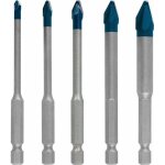 5x coffret de foret (pour tuiles, carrelage,  4 - 10 mm, accessoire perceuse  percussion),