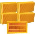 5x filtre pliss plat compatible avec krcher nt 35 / 1 ap, nt 25 / 1 ap aspirateur sec / humide, aspirateur ...