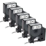 5x ruban pour �tiqueteuse compatible pour dymo d1 45013 s0720530 rubans d'�tiquettes pour dymo labelmanager ...