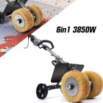 6 en 1 d�capeur � rouleaux 3850w, multi ponceuse filaire, 2 x 180mm brosses, 4000 tr / min, r�novateur ...