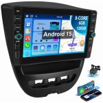 6 + 128g pour peugeot 107 citro�n c1 toyota aygo 2005 - 2014 carplay gps wifi 6 + 128g cam