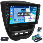 6 + 128g pour peugeot 107 citro�n c1 toyota aygo 2005 - 2014 carplay gps wifi 6 + 128g dab cam