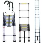 6. 2m Échelle télescopique avec 2 crochets amovibles portable Échelle pliant en aluminium telescopic ... 6. 2m Échelle télescopique avec 2 crochets amovibles portable Échelle pliant en aluminium telescopic ...