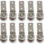 Memkey - 6, 5 x 1, 9 cm coude de conduit en m�tal roulement bloc de poulie avec deux plastique de roue ...