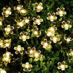 6. 5m blanc chaud lumières solaires de ficelle de fleur de led, guirlandes lumineuses pour décorations ... 6. 5m blanc chaud lumières solaires de ficelle de fleur de led, guirlandes lumineuses pour décorations ...