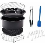 Fei yu - 6'' accessoires pour friteuse air fryer 8 pices, kit d'accessoires universels pour friteuse ...
