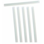 Lot de 6 b�tons de colle 'recharge' 9cm blanc