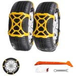 6 chanes  neige pour auto / lkw / suv, chanes de pneus  neige universelles faciles  installer pour ...