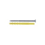 6 chevilles longues cqlt d. 10 x 240 mm + tirefond d. 7 x 240 mm - tte hexa. 13 mm - zingu