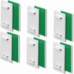 6 ensembles rideaux vert colle arri�re crochet de fixation, pliss� rideau accroche plaque rideau support ...