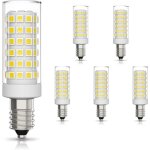 6 pack e14 led ampoule 9w �quivalent halog�ne 75w, blanc froid 6000k non - dimmable 360�angle faisceau ...
