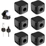 6 pcs clips c�ble, support de c�ble chargement magn�tique de t�l�phone adh�sif puissant gestionnaire ...