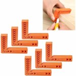 6 pcs equerres de positionnement en abs 100mm pinces d'angle droit 90 degr�s carr�s de positionnement ...