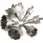 6 pcs hss tct tron�onneuse tr�pans forets tr�pan carbure trou ouvreur, 22 - 65mm - ahlsen