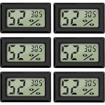 (6 pcs - a) mini digital lcd thermom�tre hygrom�tre temp�rature humidit� - 5070? 10%99% rh thermom�tre ...