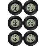 6 pcs, noir)mini digital lcd thermom�tre hygrom�tre temp�rature humidit� - 5070? 10%99% rh thermo hygrom�tre ...