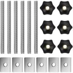 6 pcs vis de serrage m8 boutons à main en forme d'étoile vis papillon bouton t - track Écrous coulissants ... 6 pcs vis de serrage m8 boutons à main en forme d'étoile vis papillon bouton t - track Écrous coulissants ...