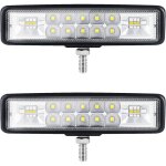 6? phare led moto phare de travail led tracteur 2 rangs 9 - 36v 120w 12000lm 6000k combinaison spotlight ...