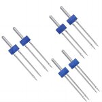 6 pi�ces aiguille double stretch jersey aiguilles de machine � coudre doubles, aiguilles jersey machine ...