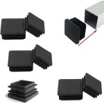 6 pi�ces de bouchons lamellaires pour tubes carr�s 80x80 mm bouchons de tube embouts de pied noirs en ...