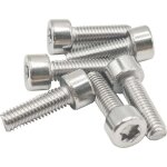 6 pi�ces boulon torx m5 - 0 8x16mm vis cannel�e compatible stihl fs55 fs110 fs130 fs160 fs180 fs200 fs220 ...