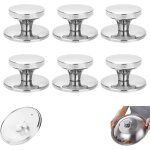 6 pices bouton de couvercle, ensemble de boutons couvercle casserole bouton de wok poigne du couvercle ...