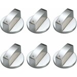 6 pi�ces boutons de commande universels en m�tal bouton cuisini�re � gaz 6mm boutons de contr�le universels ...