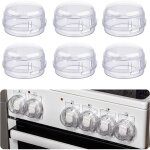 6 pi�ces couvre s�curit� pour cuisini�re, boutons protection cuisini�re, couvre bouton de cuisini�re, ...