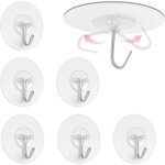 6 pi�ces crochet adhesif mural, crochets adhesifs, crochet mural, crochet adh�sifs imperm�ables, pour ...