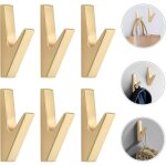 6 pi�ces crochets dor� crochets porte serviette salle de bain accroche torchon cuisine �quip� de vis ...