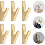 6 pièces crochets doré crochets porte serviette salle de bain accroche torchon cuisine Équipé de vis ... 6 pièces crochets doré crochets porte serviette salle de bain accroche torchon cuisine Équipé de vis ...