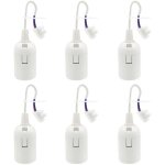 6 pi�ces douille e27 support d'ampoule 4a 250v douille chantier pour ampoules � incandescence et ampoules ...