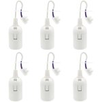 6 pi�ces douille e27 support d'ampoule 4a 250v douille chantier pour ampoules � incandescence et ampoules ...