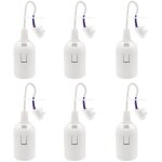 6 pi�ces douille e27 support d'ampoule 4a 250v douille chantier pour ampoules � incandescence et ampoules ...