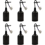 6 pi�ces douille e27 support d'ampoule 4a 250v douille ampoule douille de rechange pour ampoules � incandescen ...