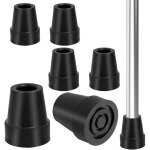 6 pi�ces embout b�quille antid�rapant 19 mm embout canne de marche en caoutchouc stable haute intensit� ...
