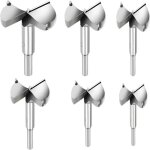6 pi�ces m�ches bois, fraises a bois carbure diametre 30 / 35 / 40 / 45 / 50 / 60mm, m�ches pour la perforatio ...